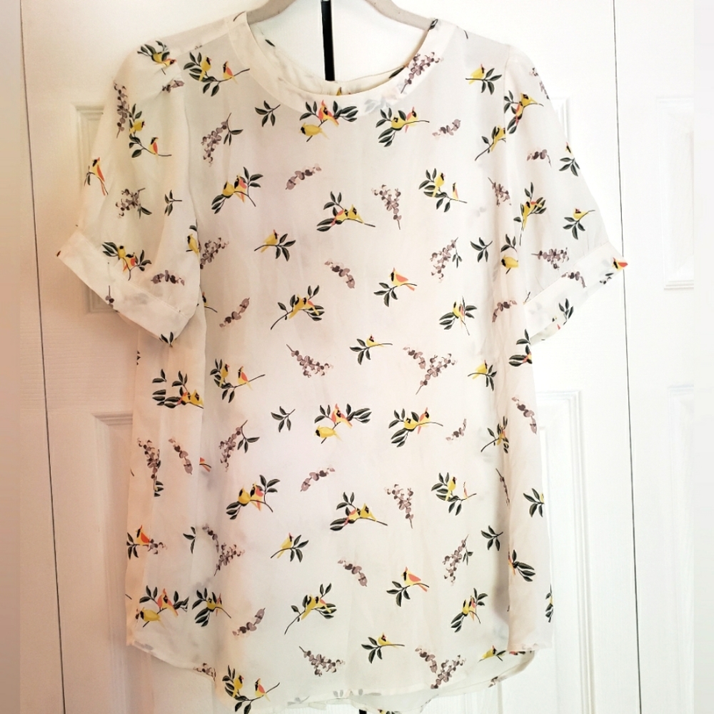 LOFT Floral Blouse